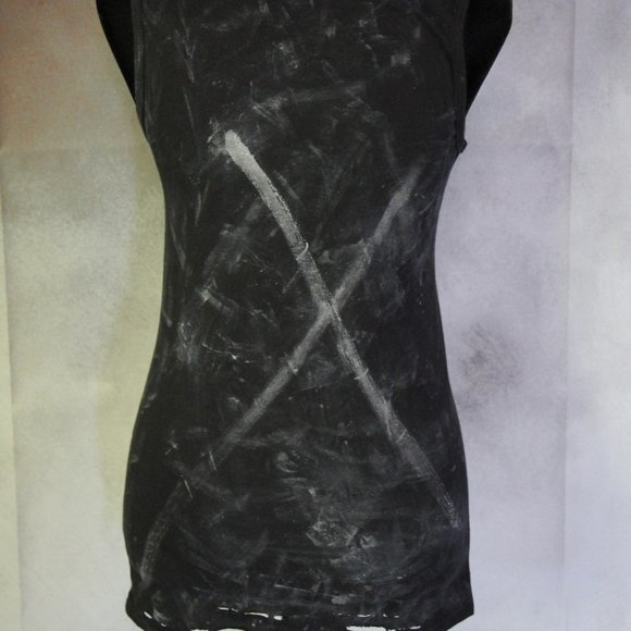 Vampire Lips Handmade Distressed Horror Shirt - Picture 3 of 5